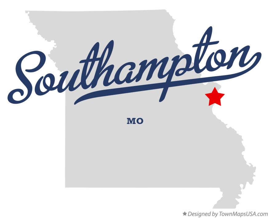 Map of Southampton Missouri MO