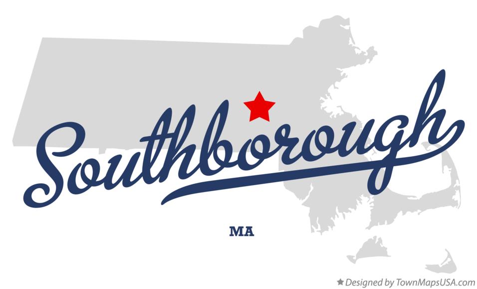 Map of Southborough Massachusetts MA