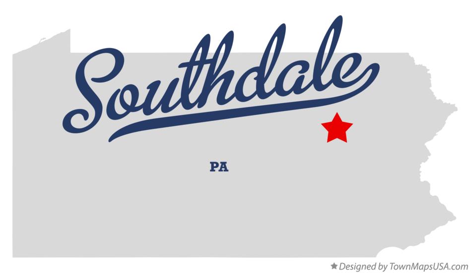 Map of Southdale Pennsylvania PA