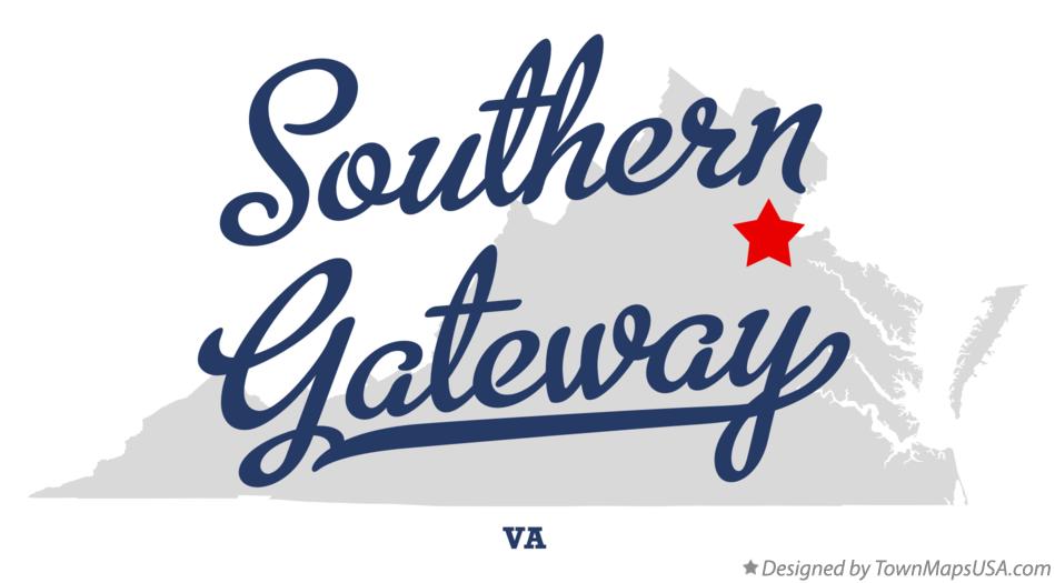 Map of Southern Gateway Virginia VA