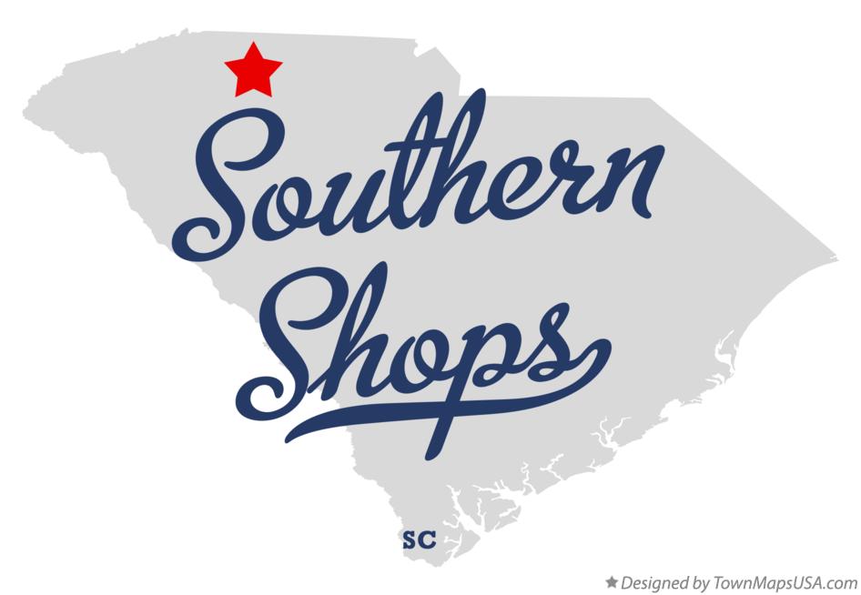 Map of Southern Shops South Carolina SC