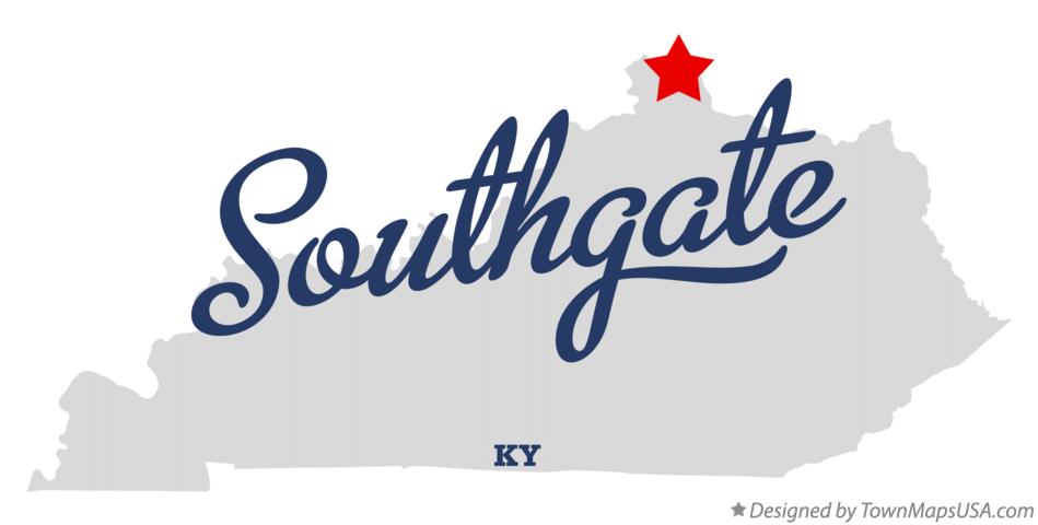 Map of Southgate Kentucky KY