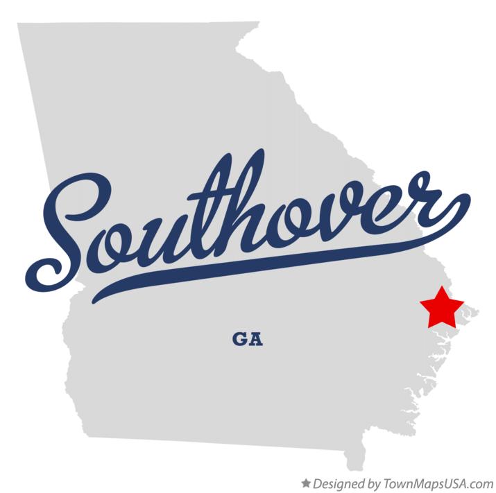 Map of Southover Georgia GA