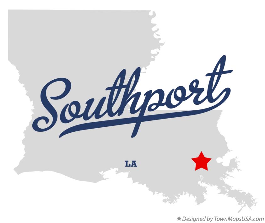 Map of Southport Louisiana LA