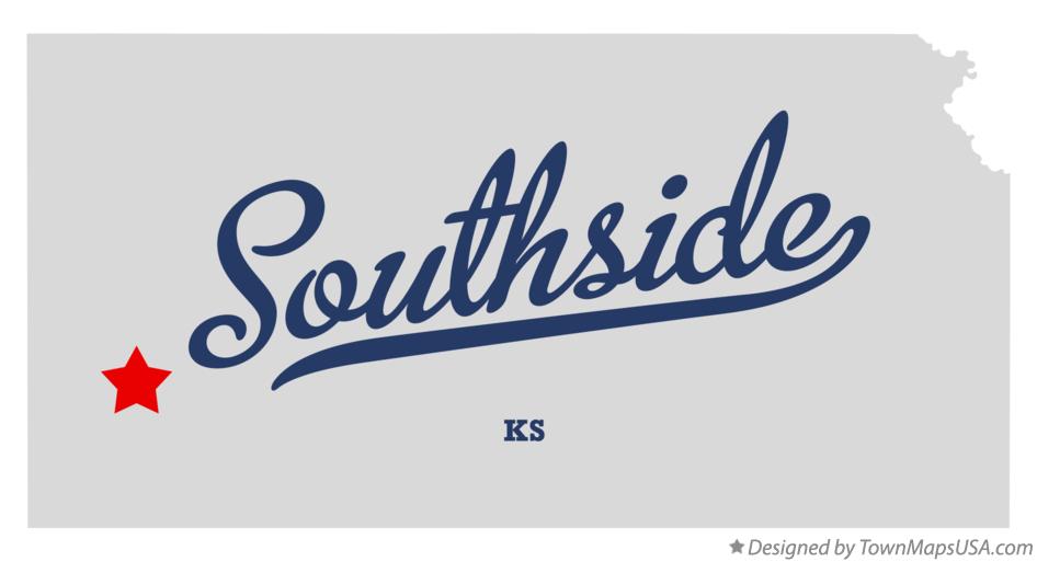 Map of Southside Kansas KS