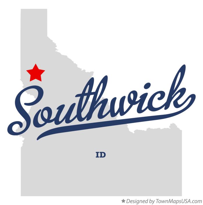 Map of Southwick Idaho ID