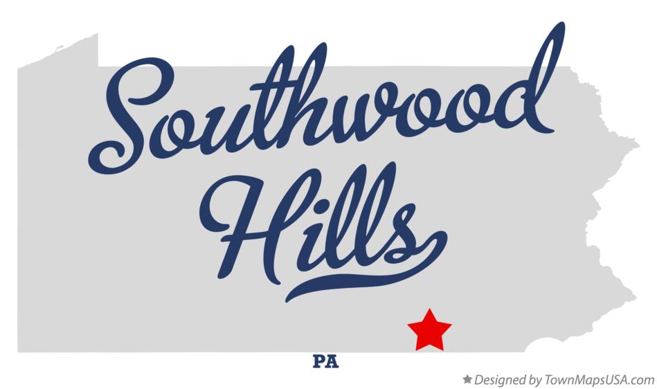 Map of Southwood Hills Pennsylvania PA