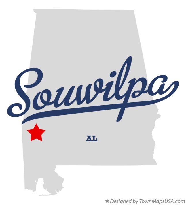 Map of Souwilpa Alabama AL