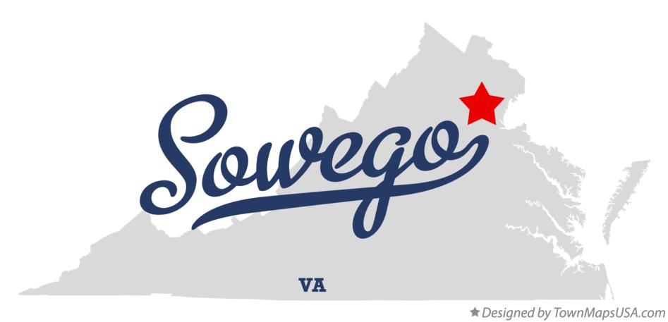 Map of Sowego Virginia VA