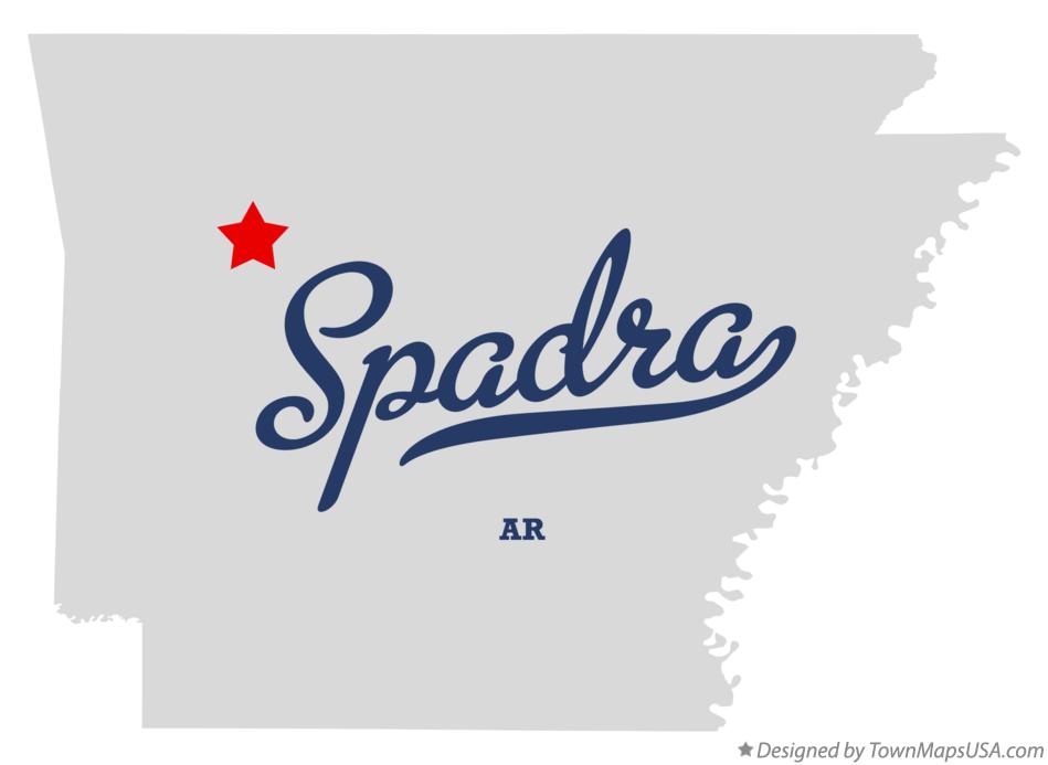Map of Spadra Arkansas AR