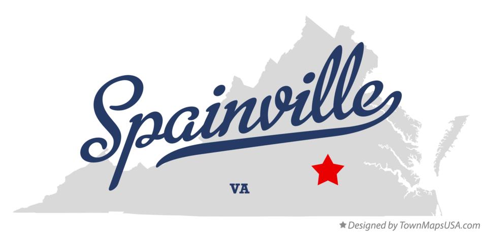 Map of Spainville Virginia VA