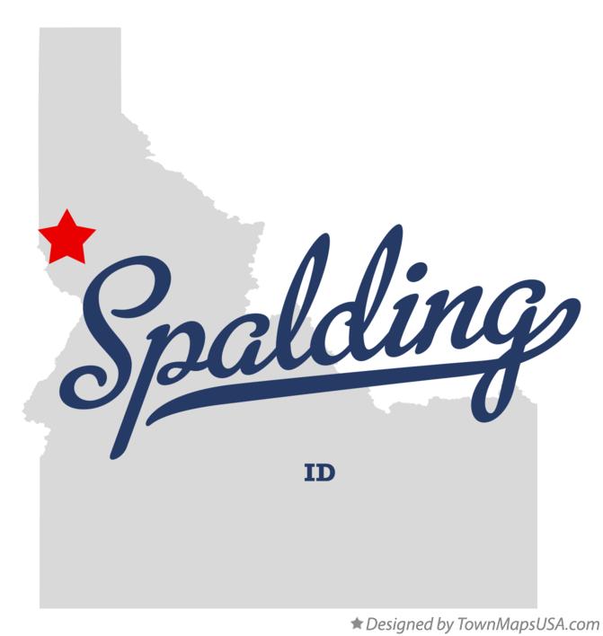 Map of Spalding Idaho ID