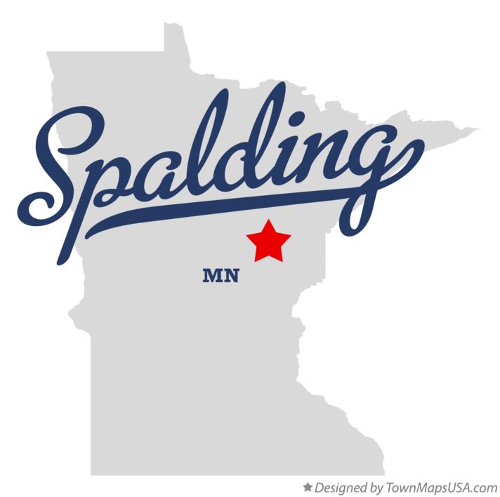 Map of Spalding Minnesota MN