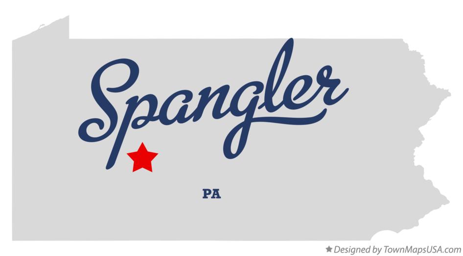 Map of Spangler Pennsylvania PA