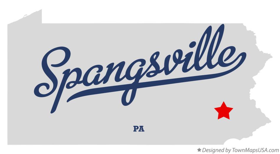 Map of Spangsville Pennsylvania PA