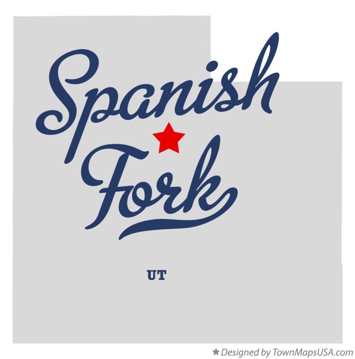 Map of Spanish Fork Utah UT