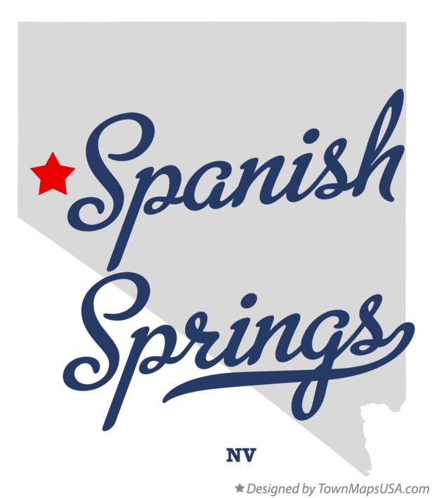 Map of Spanish Springs Nevada NV
