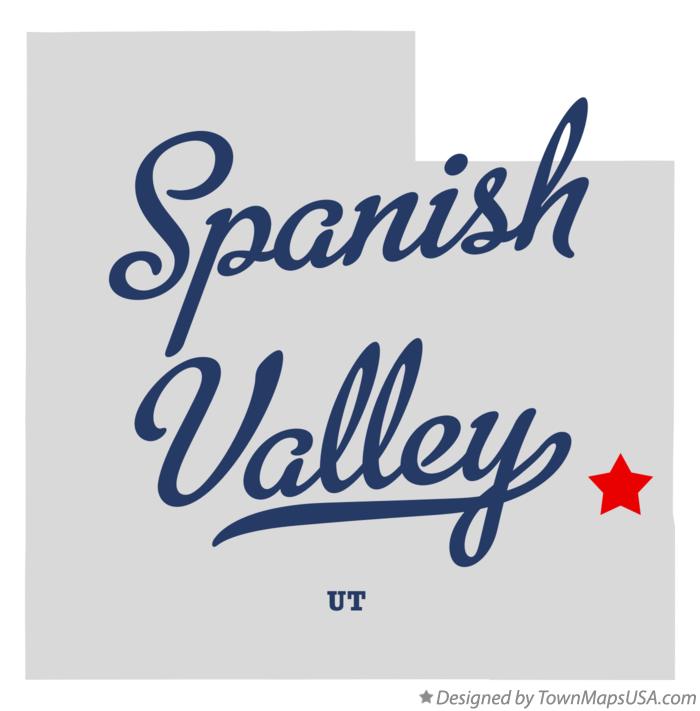 Map of Spanish Valley Utah UT