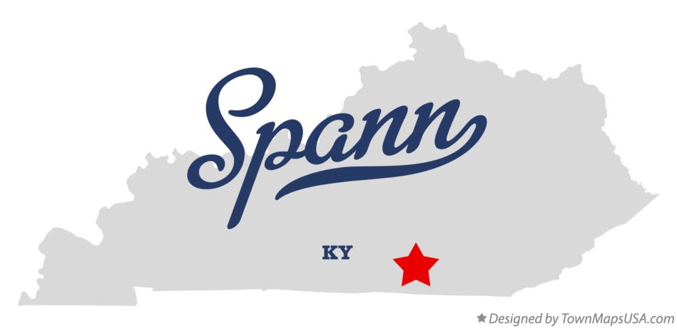 Map of Spann Kentucky KY