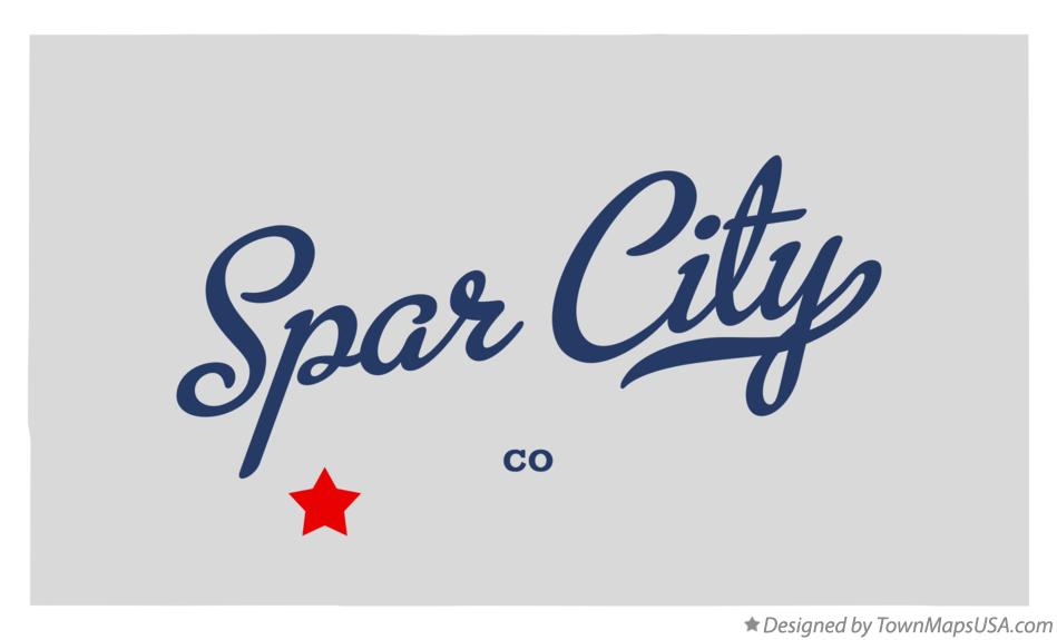 Map of Spar City Colorado CO