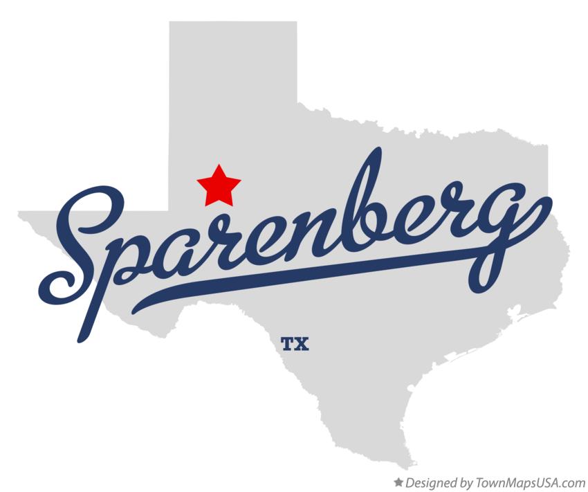 Map of Sparenberg Texas TX