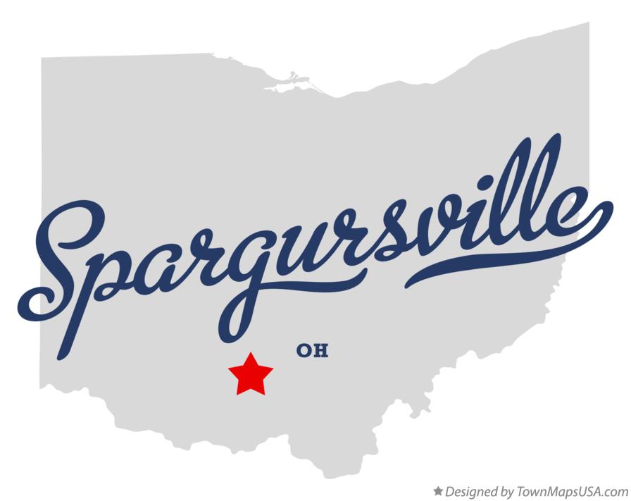 Map of Spargursville Ohio OH