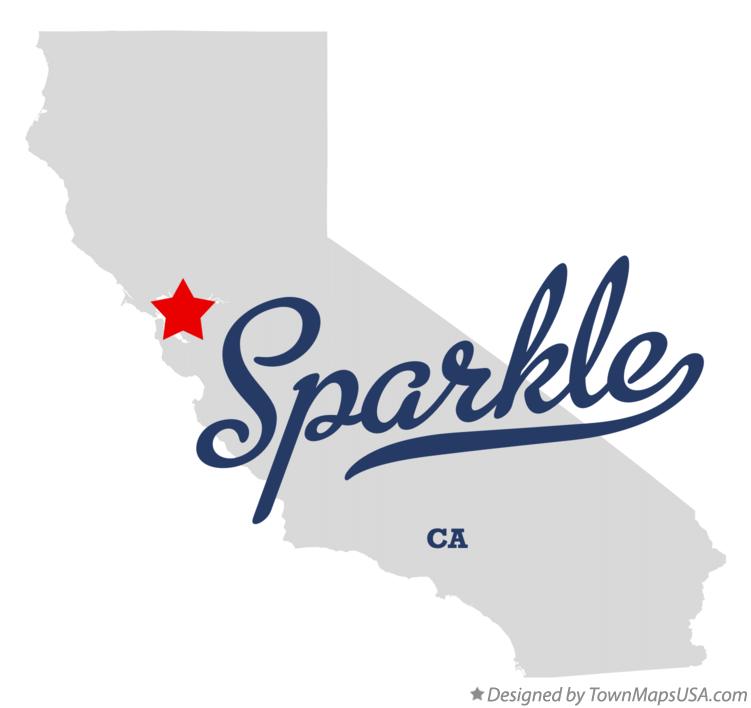 Map of Sparkle California CA
