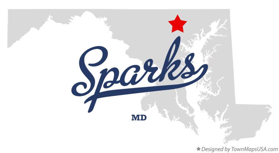 Map of Sparks Maryland MD