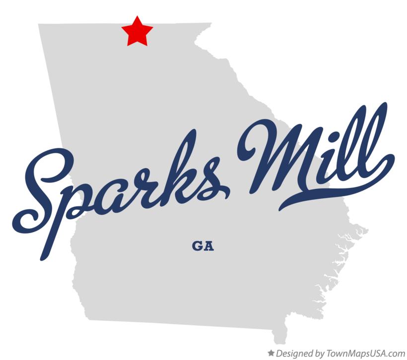 Map of Sparks Mill Georgia GA