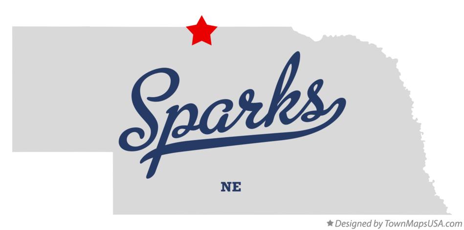 Map of Sparks Nebraska NE