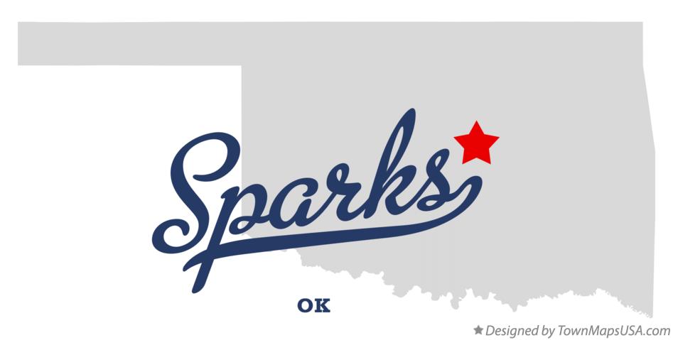 Map of Sparks Oklahoma OK