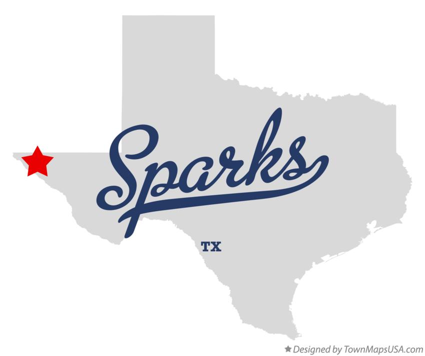 Map of Sparks Texas TX