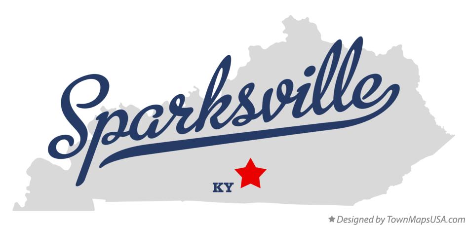Map of Sparksville Kentucky KY