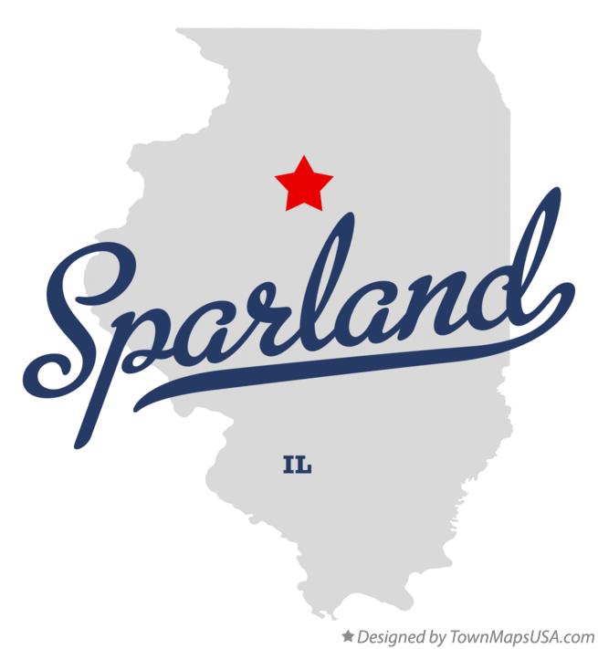 Map of Sparland Illinois IL