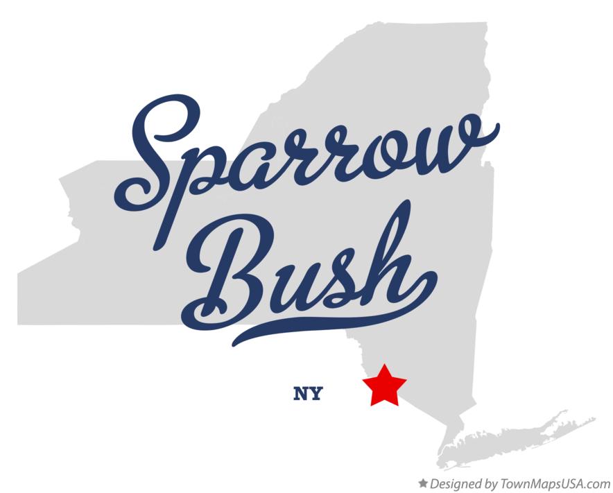 Map of Sparrow Bush New York NY