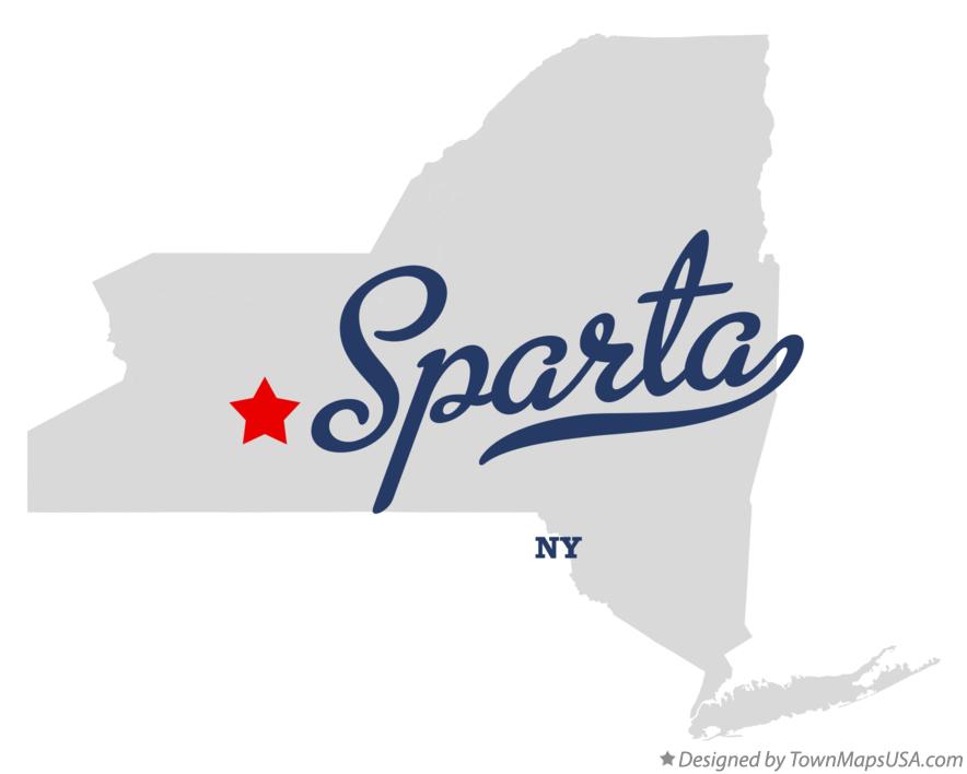 Map of Sparta New York NY