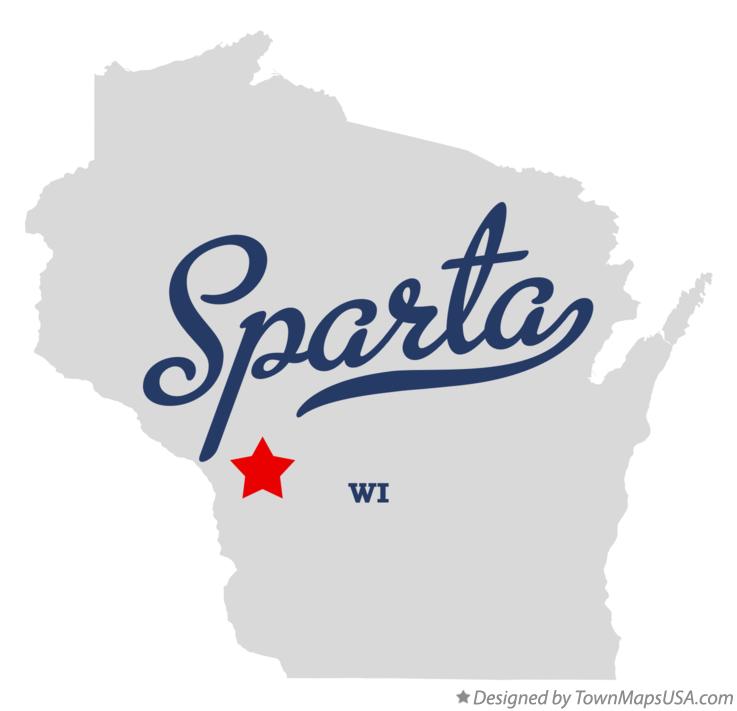 Map of Sparta Wisconsin WI