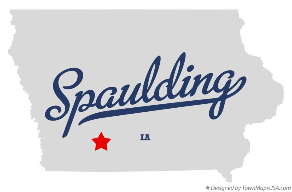 Map of Spaulding Iowa IA