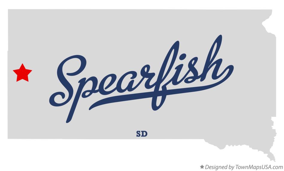 Map of Spearfish South Dakota SD
