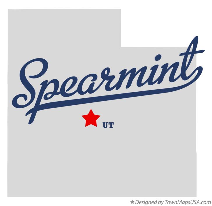 Map of Spearmint Utah UT