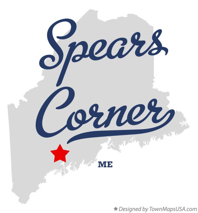 Map of Spears Corner Maine ME
