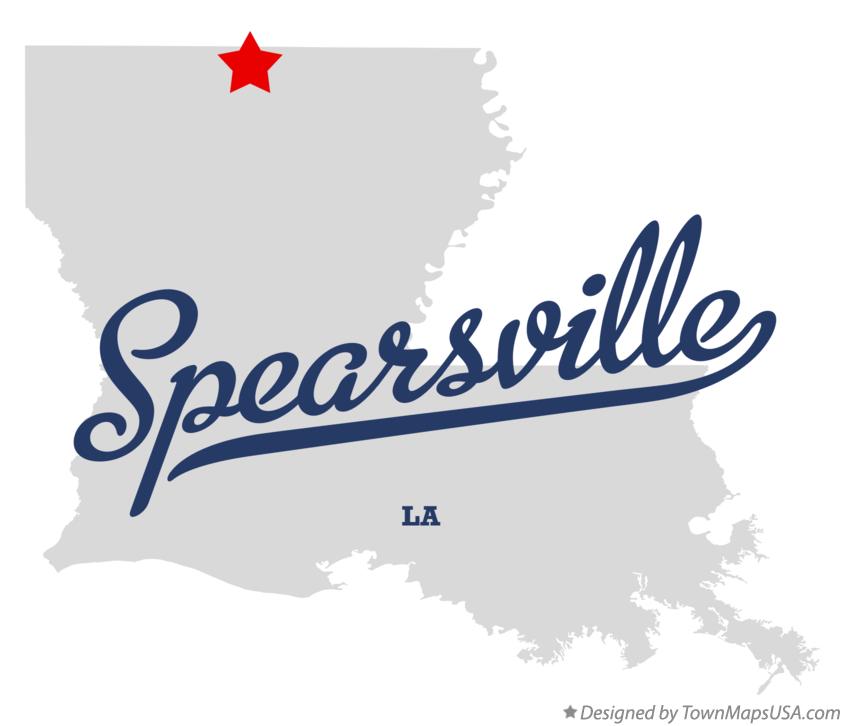 Map of Spearsville Louisiana LA