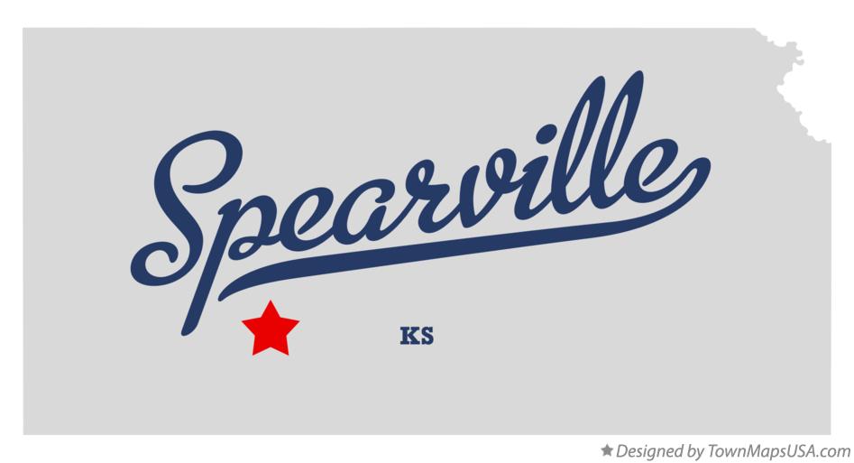Map of Spearville Kansas KS