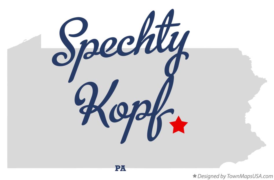 Map of Spechty Kopf Pennsylvania PA