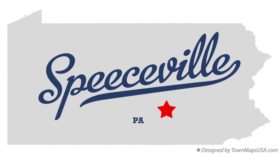 Map of Speeceville Pennsylvania PA