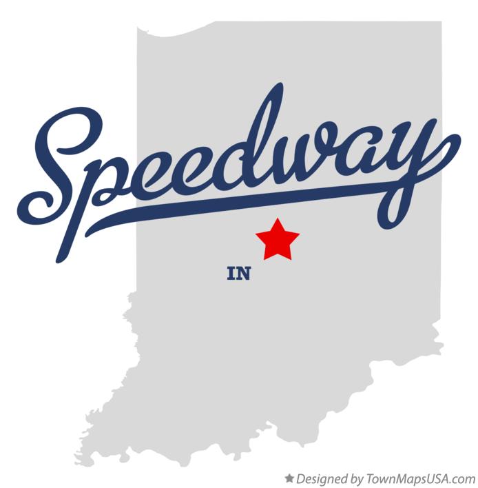 Map of Speedway Indiana IN