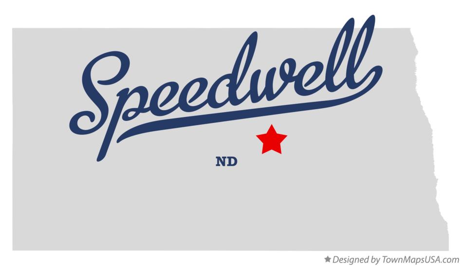 Map of Speedwell North Dakota ND