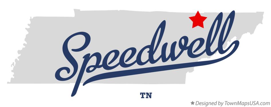 Map of Speedwell Tennessee TN