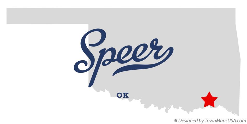 Map of Speer Oklahoma OK