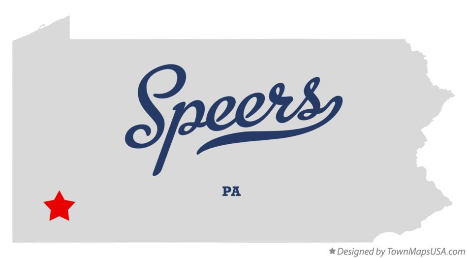 Map of Speers Pennsylvania PA